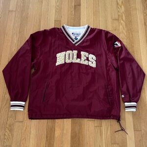 Vintage Champion Florida State Seminoles Jacket V Neck 2000s Noles XL Y2K